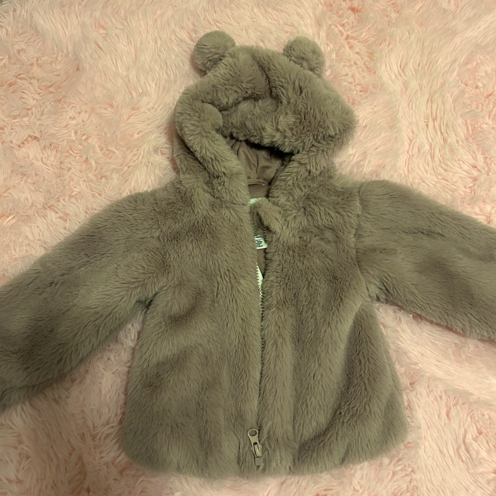 Baby girl faux fur jacket